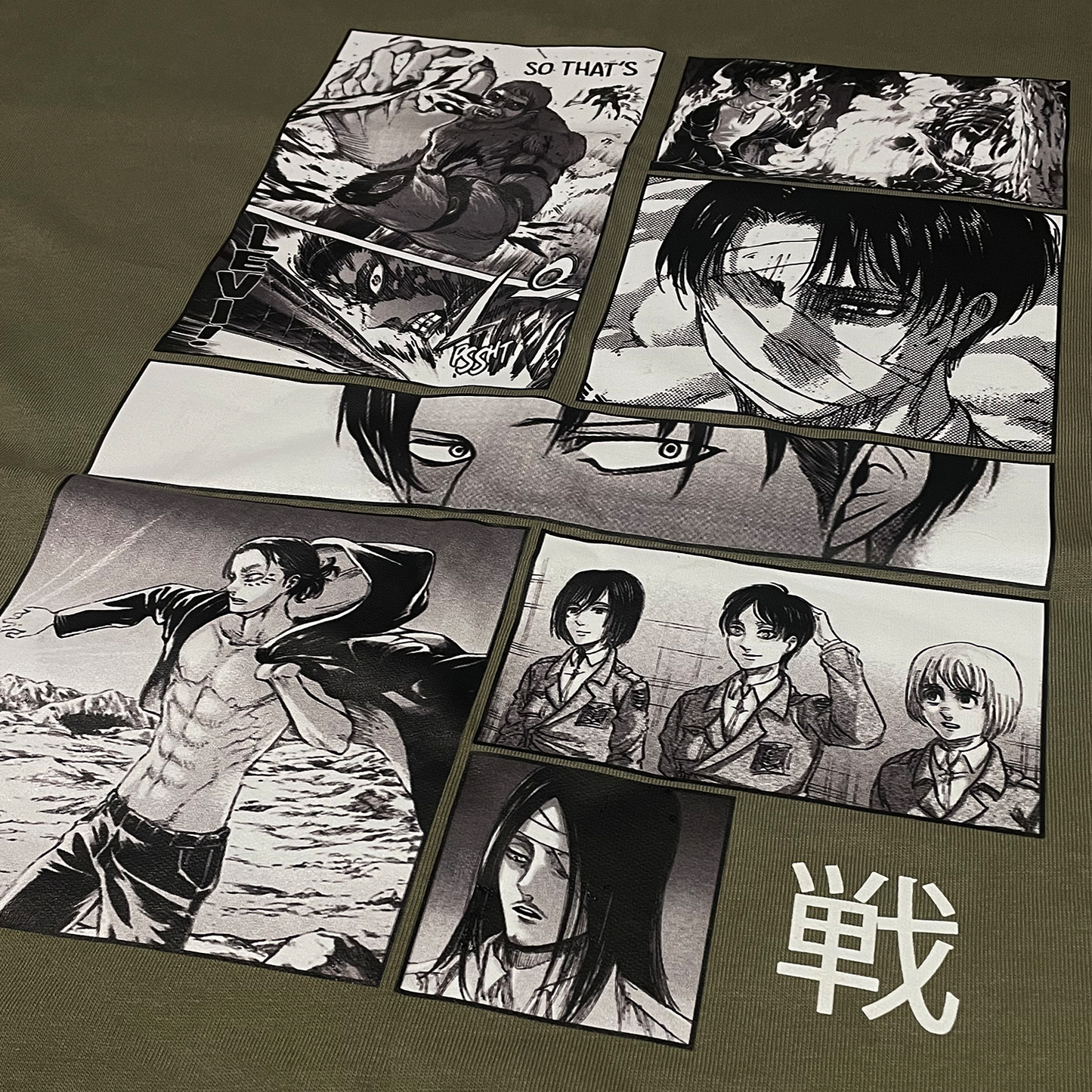 AOT EDITION - GREEN MILITARY - CAMISETA - OVERSIZE