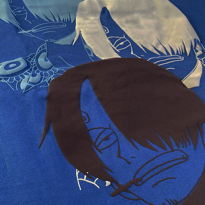 SANJI EDITION - CAMISETA - OVERSIZE - AZUL AÑIL - 240g/m2 - 100% ALGODÓN