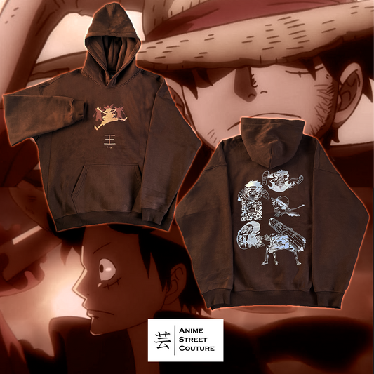 LUFFY EDITION - SUDADERA - OVERSIZE - 350g/m2 - 100% ALGODÓN - OP